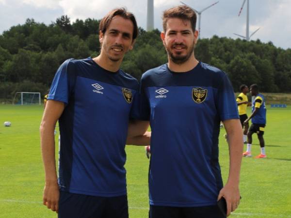 חוגג ובניון במחנה (צילום: האתר הרשמי של בית"ר ירושלים)