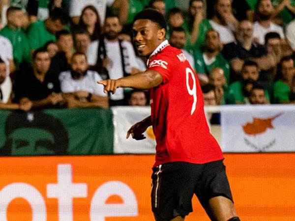 עלה מהספסל וחגג צמד. רשפורד (Ash Donelon/Manchester United via Getty)