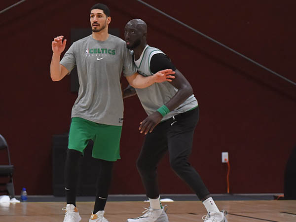 "בטוחים בעצמנו". הסלטיקס מתאמנים (getty)