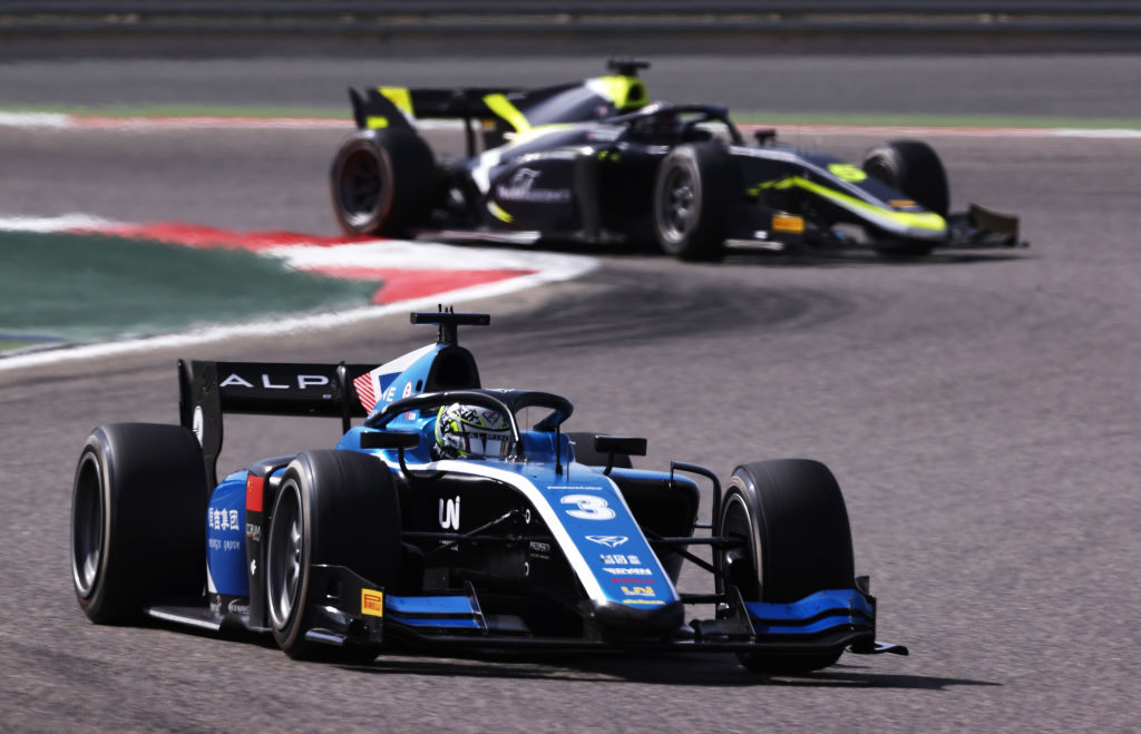 ז'יו במסגרת מירוץ הפורמולה 2 בסאחיר במרץ האחרון