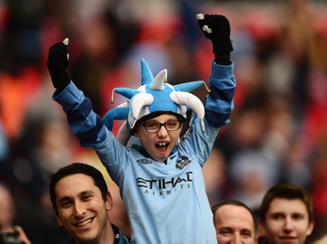 ואוהדי סיטי בשמיים, גם הצעירים (gettyimages)