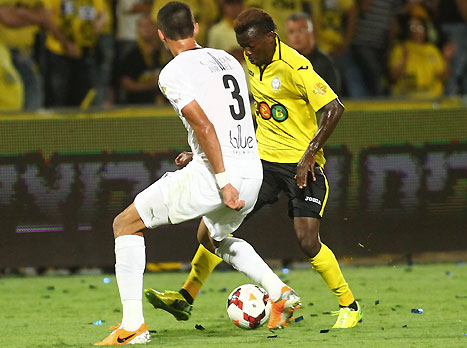 ביזבז מצב מצוין במצב של 0:0. קאיודה (צילום: אלן שיבר)
