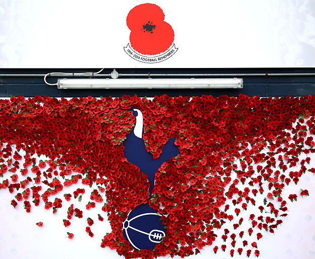 המחווה של טוטנהאם ליום הזיכרון האנגלי (getty)