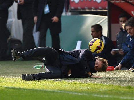 הבומבה שמנצ'יני חטף. (gettyimages)