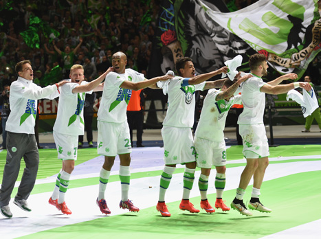 חגיגות בברלין. שחקני וולפסבורג (gettyimages)