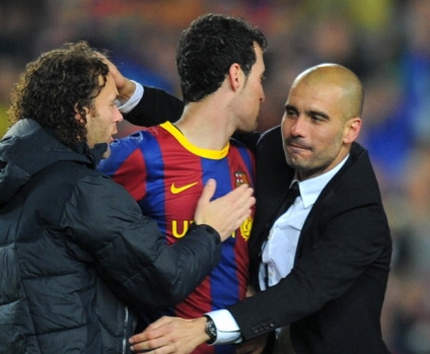 שיתפו פעולה עוד בבארסה ב'. פפ ובוסקטס (Getty)