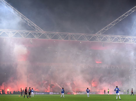 הפתיחה נדחתה מעט בגלל המופע הפירוטכני (gettyimages)