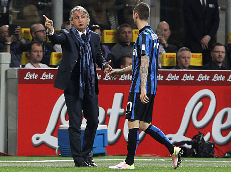 מנצ'יני מתקרב לאירופה (GETTYIMAGES)