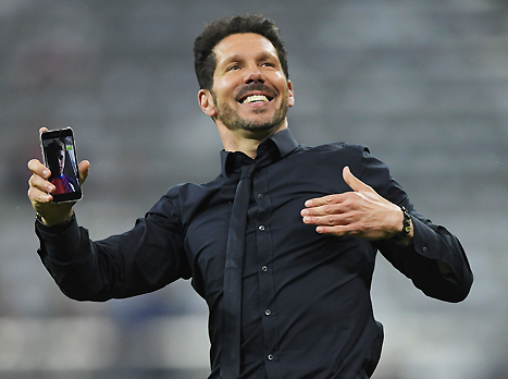 לב עצום. סימאונה חוגג עוד מלחמה מוצלחת (gettyimages)