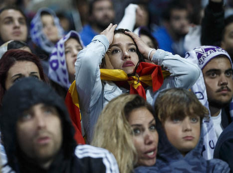למרות היתרון, אוהדי ריאל היו בלחץ (gettyimages)