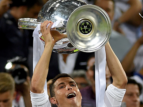 רונאלדו התרגש מהזכייה (gettyimages)