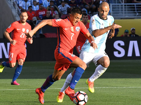 אלכסיס לא עזר לצ'ילה (GETTYIMAGES)