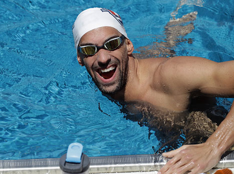 יש לו סיבה לחייך. פלפס (getty)