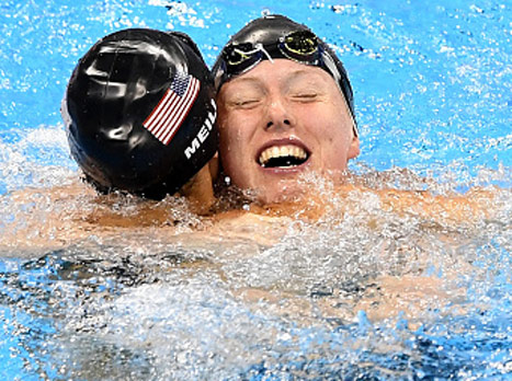 בת 19 אבל כבר שברה שיא אולימפי. קינג (getty)