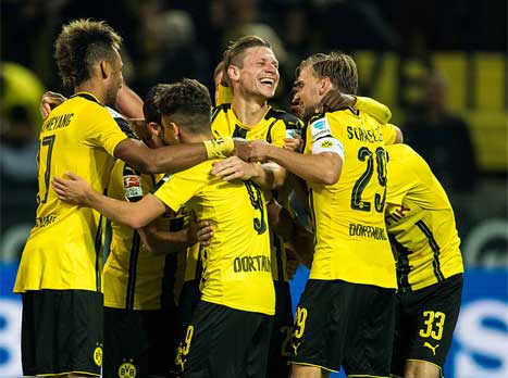 ניצחו לפני ריאל. שחקני דורטמונד (Getty)