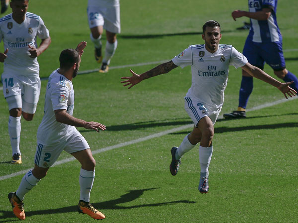 סבאיוס חוגג. החזיר לזידאן עם צמד גדול (getty)