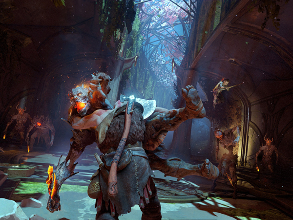 קרבות ברוטאליים ואינטנסיביים. כיאה למשחק God of War.