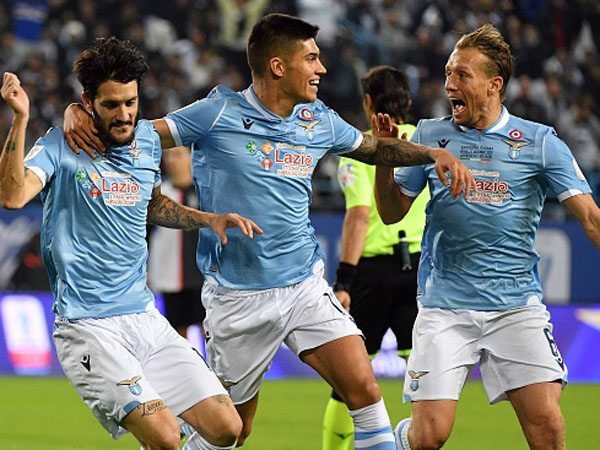 חוגגים שער. לאציו (getty)