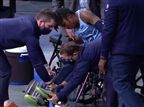 מוראנט נפצע בקרסול וירד על כיסא גלגלים