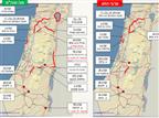 ערב חג הפסח: מפת העומסים בכבישים