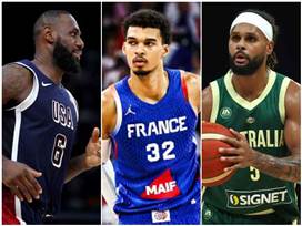 5 סיבות לצפות בכדורסל. מילס, לברון ו-וומבניאמה (GETTY)