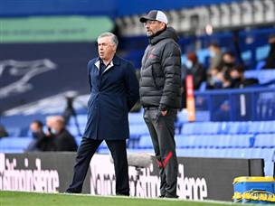 קלופ ואנצ'לוטי חילקו את הנקודות. (GETTY)