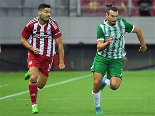 וגם מול נסיונות ההתקפה של היוונים, הירוקים עמדו בפרץ (האתר הרשמי של מכבי חיפה)