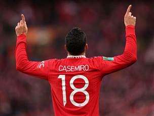 קאסמירו, סמל השינוי של יונייטד כבש ראשון (GETTY)