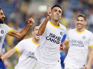 זהבי כבר חגג את שער הניצחון (צילום: אלן שיבר)