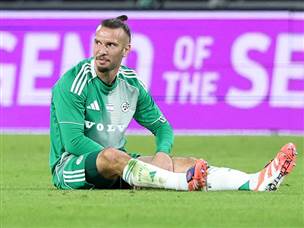 גולדברג נפצע והוחלף (צילום: אלן שיבר)