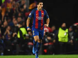 סוארס חוגג. כבר מההתחלה היה נראה שמשהו גדול יקרה (getty)