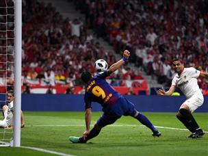 פתיחה מוחצת של בארסה, וסוארס סידר יתרון כבר בדקה ה-14 (getty)