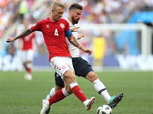 צרפת לא ממש הקשתה על דנמרק (getty)