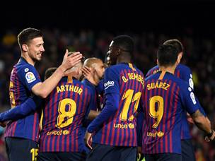 לנגלה. שער בכורה בברצלונה (Getty)