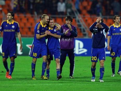 כשבאטה בוריסוב חגגה ניצחון על באיירן מינכן. (GETTY)