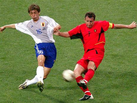 נקאטה במהלך מונדיאל 2002. כמעט חתם בבית"ר (GETTYIMAGES)