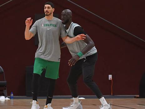 "בטוחים בעצמנו". הסלטיקס מתאמנים (getty)