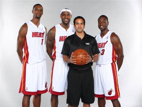 עם לברון, ווייד ובוש. ספולסטרה לא קיבל מספיק קרדיט (Getty)