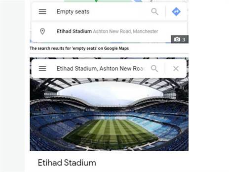 בגוגל צוחקים על סיטי (GETTY)