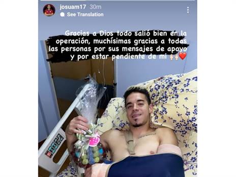 הודעת התודה של ג'וסואה מחייאס (אינסטגרם)