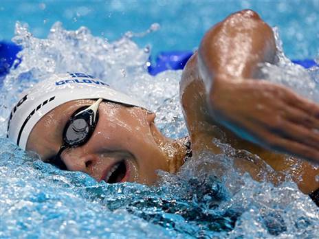 קבעה את הזמן השני בטיבו בקריירה . גולובטי (צילום: סימונה קסטרווילארי, באדיבות איגוד השחייה)