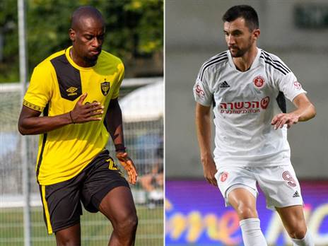 זמו לשחק כדורגל. אוז'בולט ואספרייה (צילום, מימין: אודי ציטיאט. משמאל: האתר הרשמי של בית"ר י-ם)