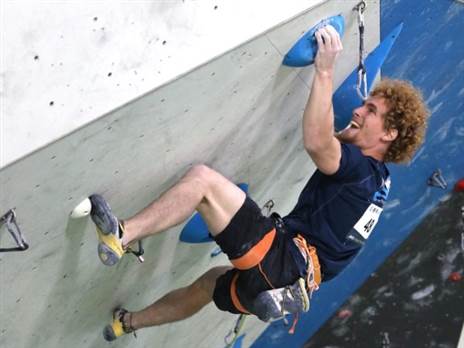 אלוף ישראל הטרי. נמרוד מרקוס (דייגו רוסמן, באדיבות התאחדות הטיפוס)