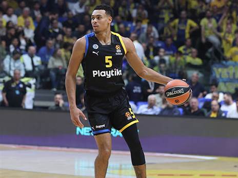 במכבי מקווים לראות אותו מול ריאל. בולדווין (צילום: דני מרון)