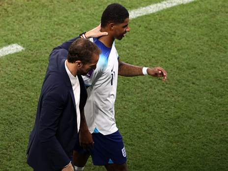 סאותגייט עם רשפורד. איפה החלוץ היה מול צרפת? (Getty)