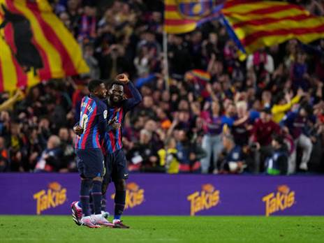 ברצלונה חוגגת (Angel Martinez/Getty Images)