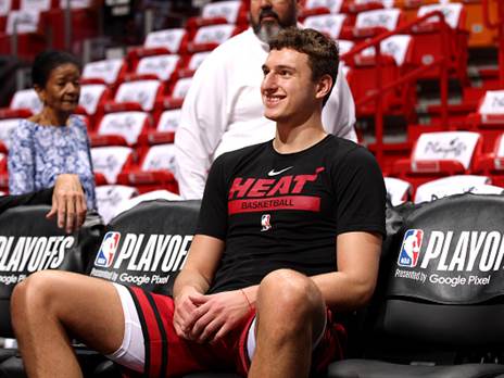 יוביץ'. כמעט הקיא באימון הראשון שלו במיאמי (Getty)