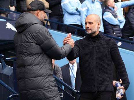 פפ גווארדיולה ויורגן קלופ. רק כבוד (GETTY)