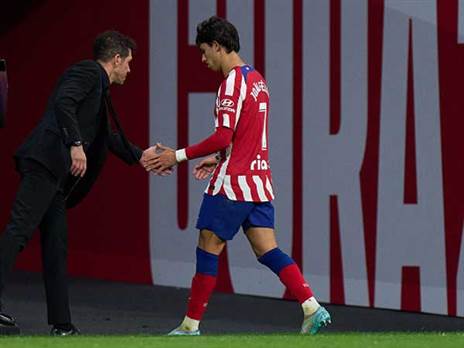 ז`ואאו פליקס ודייגו סימאונה. לא אהוד (Getty)