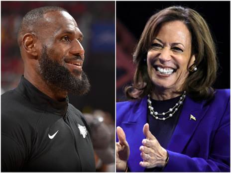 "התחרפנתם? הצביעו קמאלה" (GETTY)